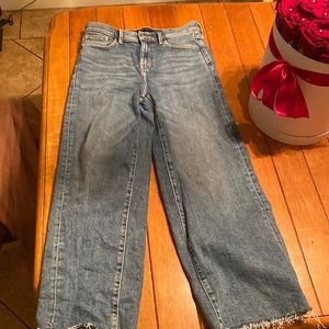 banana republic high rise wide leg crop jeans 🫶🏼 size 26🧸